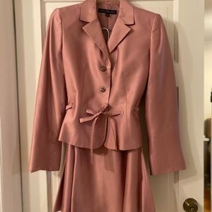 Ladies Suit - Nippon Couture. Silk, Beautiful Buttons, Panel Skirt knee length